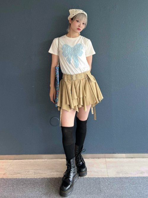 セール】アシメヘムベルテッドミニスカート 夏服（スカート）｜jouetie