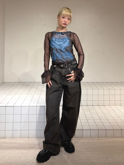 トップス rose ローズシアートップス（Tシャツ/カットソー）｜jouetie（ジュエティ