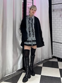 レースフリルチュニックシャツ｜ジュエティ（jouetie）アウトレット