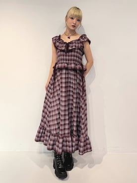 「jouetie（ジュエティ）のアイテム」を使った、AMANEさん（レディース・163cm）の春コーディネート