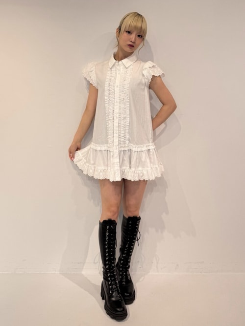 jouetie レースフリルチュニックシャツ 完売品 jouetie（ジュエティ）の「レースフリルチュニックシャツ（シャツ