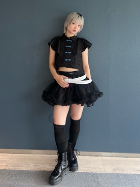「jouetie（ジュエティ）のアイテム」を使った、AMANEさん（レディース・163cm）の夏コーディネート