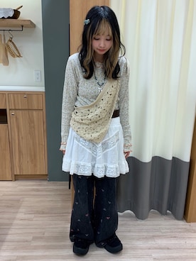 「Samansa Mos2（サマンサ モスモス）のアイテム（パンツ）」を使った、つさん（レディース・152cm）の春コーディネート