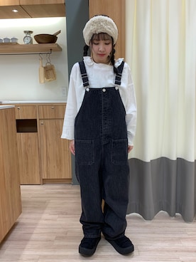 「Samansa Mos2（サマンサ モスモス）のアイテム（オールインワン・サロペット）」を使った、つさん（レディース・152cm）の春コーディネート