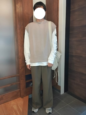 「フレアスラックス」｜トロさん（メンズ・178cm）の春コーディネート