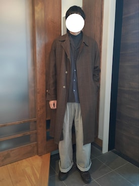 「アイテム（トレンチコート）」を使った、トロさん（メンズ・178cm・30代）の冬コーディネート