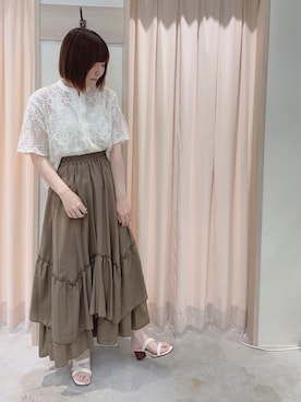 「Te chichi（テチチ）のアイテム」を使った、ʚ モトヤマɞさん（骨格ウェーブ・レディース・160cm）の夏コーディネート