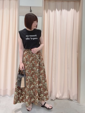 「Te chichi TERRASSE（テチチテラス）のアイテム」を使った、ʚ モトヤマɞさん（骨格ウェーブ・レディース・160cm）の夏コーディネート