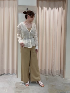 「Te chichi（テチチ）のアイテム」を使った、ʚ モトヤマɞさん（骨格ウェーブ・レディース・160cm）の夏コーディネート
