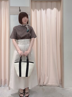 「Te chichi（テチチ）のアイテム」を使った、ʚ モトヤマɞさん（骨格ウェーブ・レディース・160cm）の夏コーディネート