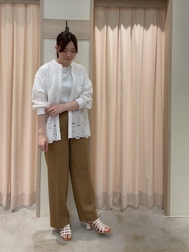 「Te chichi（テチチ）のアイテム」を使った、ʚ モトヤマɞさん（骨格ウェーブ・レディース・160cm）の春コーディネート