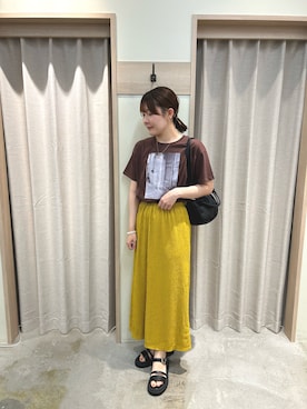 「Te chichi TERRASSE（テチチテラス）のアイテム」を使った、ʚ モトヤマɞさん（骨格ウェーブ・レディース・160cm）の夏コーディネート