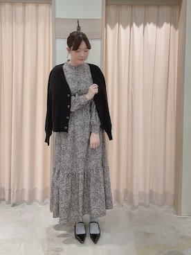 「Te chichi TERRASSE（テチチテラス）のアイテム（ワンピース/ドレス）」を使った、ʚ モトヤマɞさん（レディース・160cm）の冬コーディネート