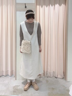 「アイテム（ワンピース/ドレス）」を使った、ʚ モトヤマɞさん（レディース・160cm・20代）の秋コーディネート