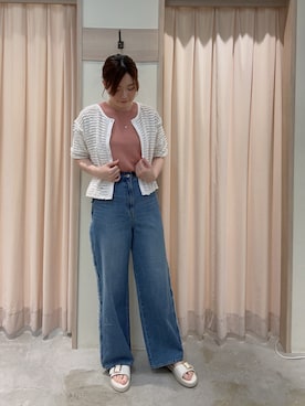 「Te chichi TERRASSE（テチチテラス）のアイテム」を使った、ʚ モトヤマɞさん（骨格ウェーブ・レディース・160cm）の春コーディネート