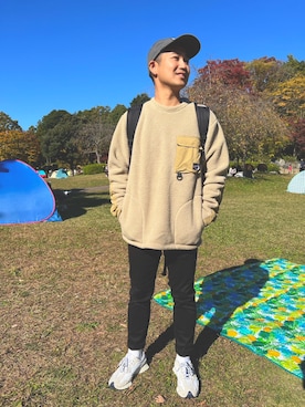 「アイテム（その他トップス）」を使った、嫁ちゃんコーデのタイヤッさん（メンズ・167cm・20代）の秋コーディネート