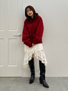 藤岡真央さん（レディース・154cm）の秋コーディネート