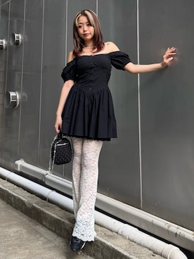 「EVRIS（エヴリス）のアイテム」を使った、藤岡真央さん（レディース・154cm）の春コーディネート