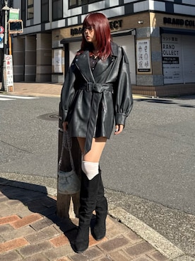 藤岡真央さん（レディース・154cm）の春コーディネート