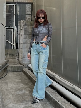 藤岡真央さん（レディース・154cm）の冬コーディネート