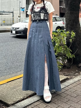 藤岡真央さん（レディース・154cm）の春コーディネート