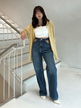 藤岡真央さん（レディース・154cm）の春コーディネート