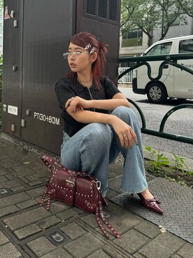 藤岡真央さん（レディース・154cm）の夏コーディネート