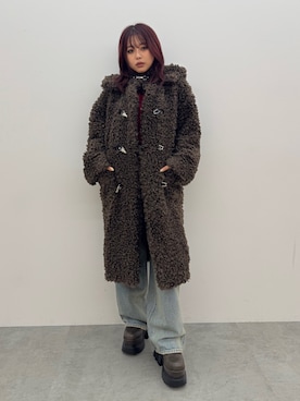 「アイテム（その他アウター）」を使った、藤岡真央さん（レディース・154cm）の夏コーディネート