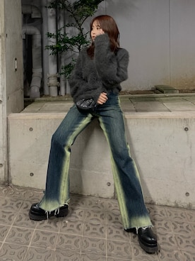 藤岡真央さん（レディース・154cm）の冬コーディネート