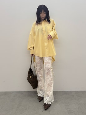 藤岡真央さん（レディース・154cm）の春コーディネート