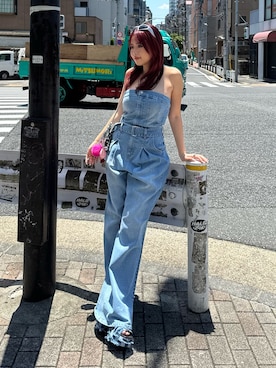 藤岡真央さん（レディース・154cm）の夏コーディネート