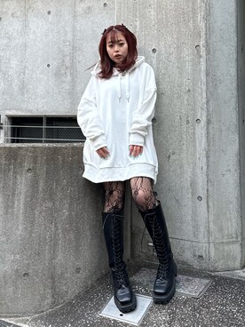 藤岡真央さん（レディース・154cm）の冬コーディネート