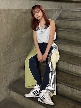 藤岡真央さん（レディース・154cm）の春コーディネート