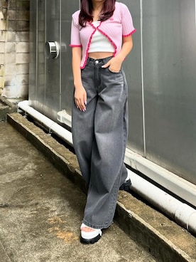 藤岡真央さん（レディース・154cm）の春コーディネート