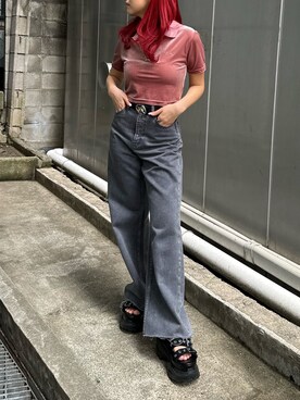 藤岡真央さん（レディース・154cm）の夏コーディネート