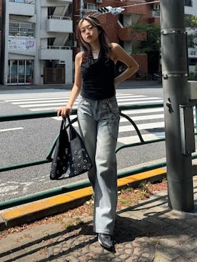 藤岡真央さん（レディース・154cm）の春コーディネート