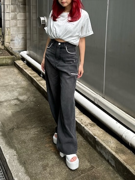 藤岡真央さん(レディース・154cm)の春コーディネート