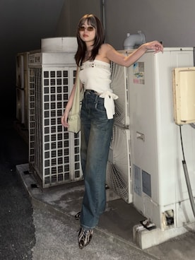 藤岡真央さん(レディース・154cm)の春コーディネート