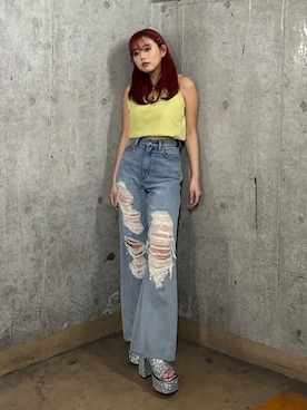 藤岡真央さん（レディース・154cm）の春コーディネート