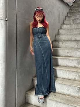 藤岡真央さん(レディース・154cm)の春コーディネート