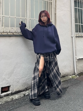 「秋」｜「アイテム（ブーツ）」を使った、藤岡真央さん（レディース・154cm）の夏コーディネート