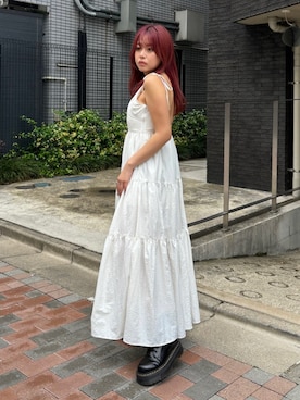 藤岡真央さん（レディース・154cm）の夏コーディネート