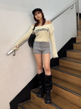 「EVRIS 」｜藤岡真央さん（レディース・154cm）の夏コーディネート