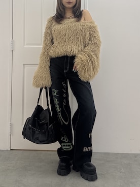 藤岡真央さん（レディース・154cm）の秋コーディネート