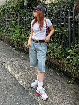 藤岡真央さん（レディース・154cm）の夏コーディネート