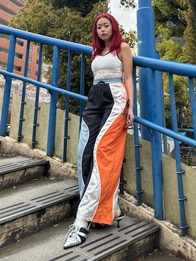 藤岡真央さん（レディース・154cm）の春コーディネート