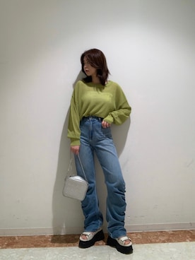 藤岡真央さん(レディース・154cm)の春コーディネート