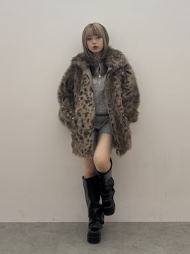 藤岡真央さん(レディース・154cm)の秋コーディネート