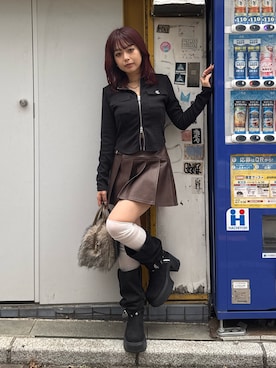 藤岡真央さん（レディース・154cm）の秋コーディネート