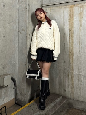 藤岡真央さん（レディース・154cm）の夏コーディネート